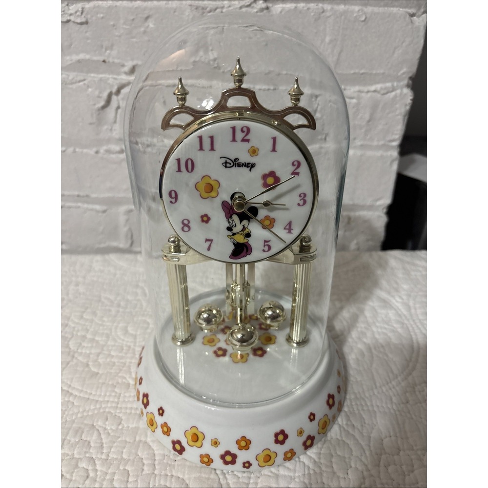 Unique, Disney Minnie Mouse Table Top‎ Clock, Tested And Working